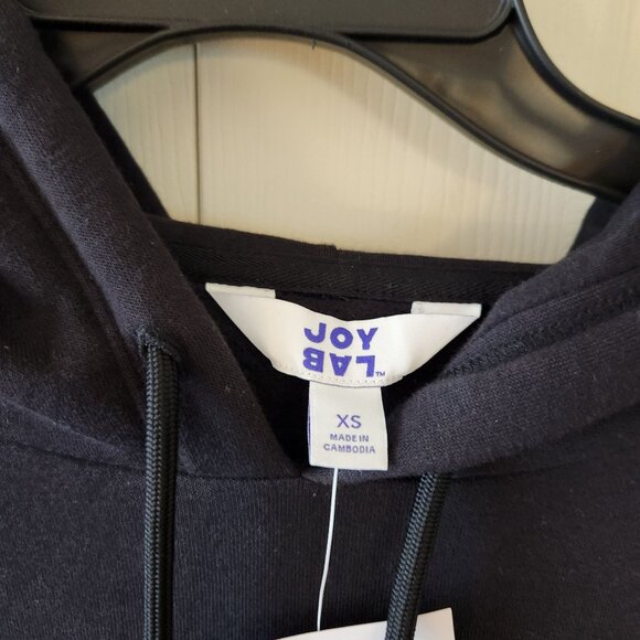 JoyLab Mens Black Onyx Hoodie XS Longer Length NWT - Picture 4 of 10